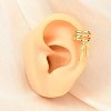 Brass Cuff Earrings for Women EJEW-A167-26G-2