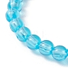 Transparent Plastic Beaded Stretch Bracelets for Children BJEW-JB11507-02-4