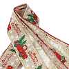 Christmas Linen Big Bowknot Pendant Decorations AJEW-S088-03A-2