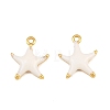 Brass Enamel Pendants KK-CBA3642-03G-02-1