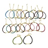 3MM Braided Round Imitation Leather Cord Bracelet Making MAK-S075-01G-1