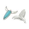 Bohemian Synthetic Turquoise Cattle Pendants FIND-Z112-01AS-03-2
