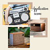 Burlap Speaker Grill Cloth AJEW-WH0459-94B-5