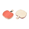 Thanksgiving Day Theme Alloy Enamel Pendants ENAM-T020-35I-2