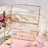 Transparent Glass Jewelry Organizer Display Cases with Metal Frame AJEW-WH0410-465A-1-5