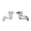 Tibetan Style Alloy Puppy Pendants TIBEP-MSMC021-28-3