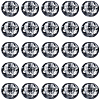 5 Strands Spray Painted Crackle Glass Beads Strands CCG-PA0001-08B-7