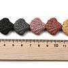 Dyed Natural Lava Rock Beads Strands G-A264-A04-01A-4