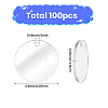 100Pcs Transparent Acrylic Pendants OACR-SC0002-99A-2