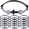 30Pcs Sports Theme Acrylic Beads Braided Bead Bracelets BJEW-BM00009-1
