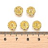 Brass Rhinestone Spacer Beads RB-A014-L8mm-01G-NF-4