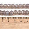 Natural Grey Agate Beads Strands G-C259-A36-5x8mm-5