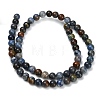 Natural Dumortierite Beads Strands X-G-F826-A01-4mm-4