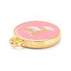 Golden Plated Alloy Enamel Charms ENAM-Q437-14P-2