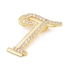 Brass Micro Pave Clear Cubic Zirconia Pendants CU-CBA8481-01G-T-2