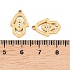 304 Stainless Steel Enamel Pendants STAS-Z190-09G-04-3