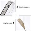 Car Door Handle Bling Rhinestones Stickers AJEW-WH0181-43-2