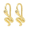 Snake Brass Micro Pave Cubic Zirconia Dangle Earrings EJEW-G425-04G-01-4