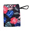 Flower & Leaf Print Polyester Zipper Book Covers AJEW-Z051-03B-2
