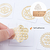 Chakra Theme Self Adhesive Brass Stickers DIY-SC0010-59-3
