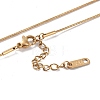 Ion Plating(IP) 304 Stainless Steel Snake Chain Necklaces NJEW-G081-04G-01-3