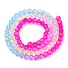 Transparent Glass Beads Strands LS-GLAA-E036-07O-3