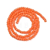 Opaque Solid Color Glass Bead Strands GLAA-F078-A03-4