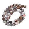 Natural Botswana Agate Beads Strands G-G453-B01-8mm-3