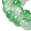 Crackle Baking Painted Imitation Jade Glass Beads Strands DGLA-T003-8mm-M-3