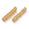 Brass Micro Pave Cubic Zirconia Multi-Strand Links KK-P239-03A-G-1