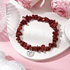 12Pcs 12 Styles Constellations Guardian Gemstone Stretch Bracelets BJEW-JB11147-7