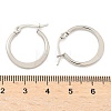 Tarnish Resistant 304 Stainless Steel Hoop Earrings EJEW-F105-23P-3