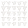 40Pcs 201 Stainless Steel Filigree Pendants STAS-UN0042-12-1