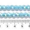 Electroplate Opaque Glass Beads Strands EGLA-A035-P6mm-A08-4