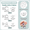 12Pcs 3 Styles Brass Open Jump Rings KK-TA0008-82P-4
