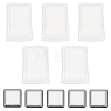 Gorgecraft 10Pcs 2 Styles Plastic Blank Ink Pads AJEW-GF0008-19-1