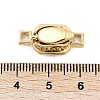 Brass Micro Pave Cubic Zirconia Box Clasps KK-P291-36G-3