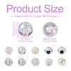 160Pcs 10 Style ABS Plastic Imitation Pearl Beads & Transparent & Opaque Acrylic Beads FIND-SW0001-31-11