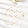 Brass Cable Chain Necklaces SW028-G-5
