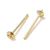 Brass Studs Earrings Finding KK-K383-01A-G-2