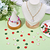 60Pcs 3 Colors Zinc Alloy Enamel Pendants ENAM-SC0008-26-4