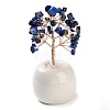 Natural Lapis Lazuli Chips Tree of Life Decorations DJEW-C016-02E-1