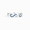 Wave Shaped 925 Sterling Silver Micro Pave Cubic Zirconia Finger Rings FS-WGA19D0-04-1