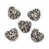 Sparkling Acrylic Heart Beads with Rhinestone Embellishment OACR-NH0001-02A-06-1