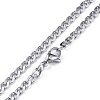 Non-Tarnish 304 Stainless Steel Pendant Necklaces NJEW-C042-06P-4