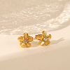 Elegant Stainless Steel Flower Stud Earrings BN1481-3