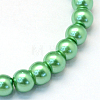 Baking Paint Pearlized Glass Pearl Round Bead Strands X-HY-Q003-6mm-69-2