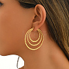 Stainless Steel Triple Hoop Earrings ZM0162-4