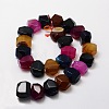 Dyed Natural Agate Beads Strands G-E392-15B-2