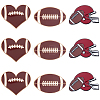 9Pcs 3 Styles Rugby Sports Enamel Pins JEWB-SC0001-99-1